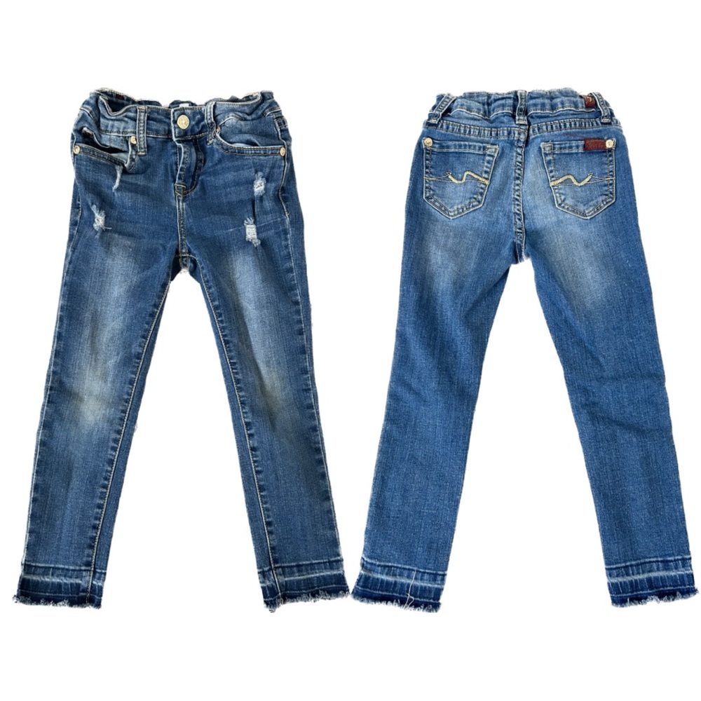 Girls 7 for All Mankind distressed jeans - size 6